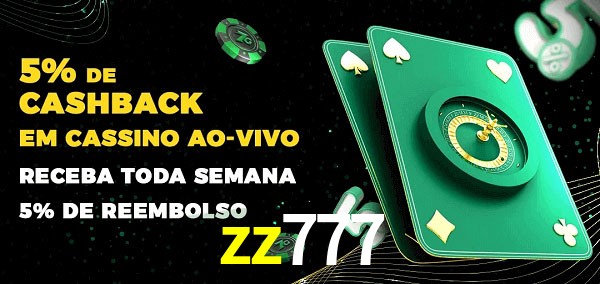 Promoções do cassino ao Vivo zz777